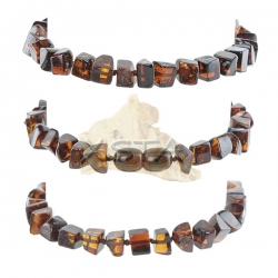 Amber cherry bracelet with screw clasp